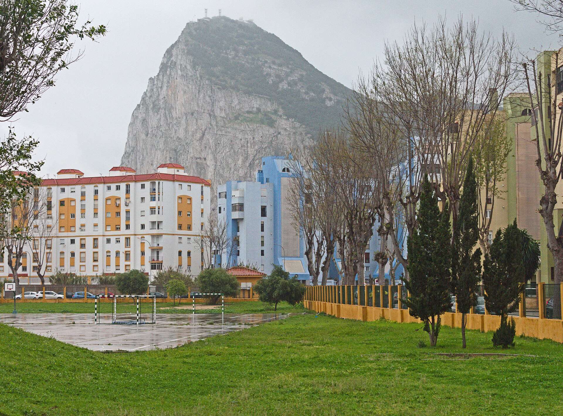 The Rock of Gibraltar from La Línea